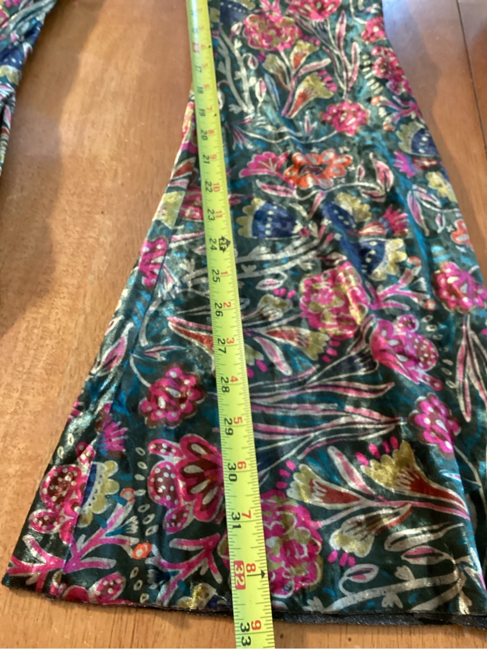Natural Life Velvet Floral Bootcut Lounge Pants High Rise Stretchy - M - NWT! - Picture 10 of 12